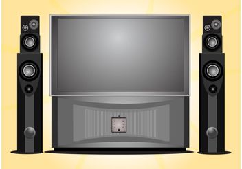 Home Entertainment System - Free vector #154321