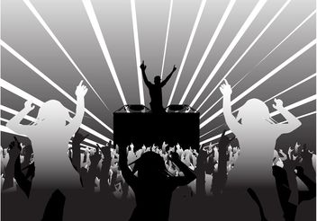 Disco Party Layout - Free vector #155531