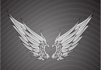 Free Ornate Wings Vector - vector gratuit #156871 