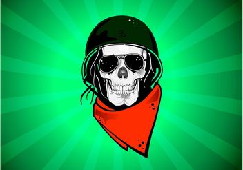 Rebel Skull - бесплатный vector #157491