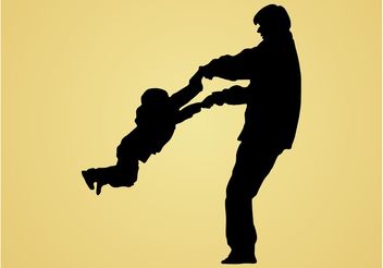 Father And Son - vector gratuit #158181 