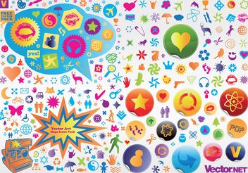 Vector Icons Pack - vector #158531 gratis
