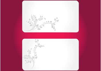 Floral Cards Templates - Free vector #158971
