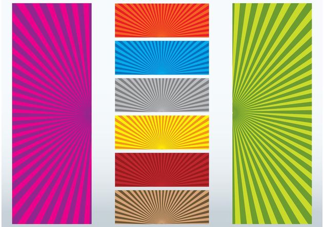Colorful Ray Designs - Free vector #159021