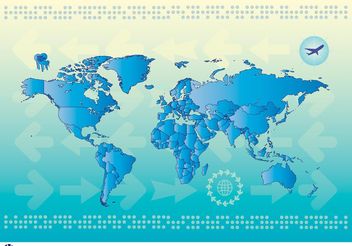 World Map Countries - vector gratuit #159561 