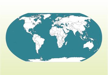 World Map Illustration - vector #159581 gratis