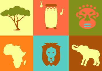 Africa Vector Icons - Free vector #159711