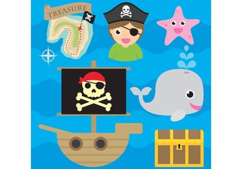 Pirate Vector Icons - vector gratuit #159931 