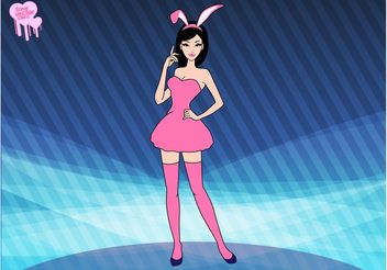 Bunny Girl - vector gratuit #160761 
