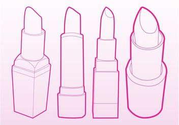 Lipsticks Vector - vector #161241 gratis