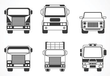 Free Vector Truck And Car Silhouette - Kostenloses vector #161391
