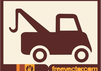 Tow Truck Icon - Free vector #161681
