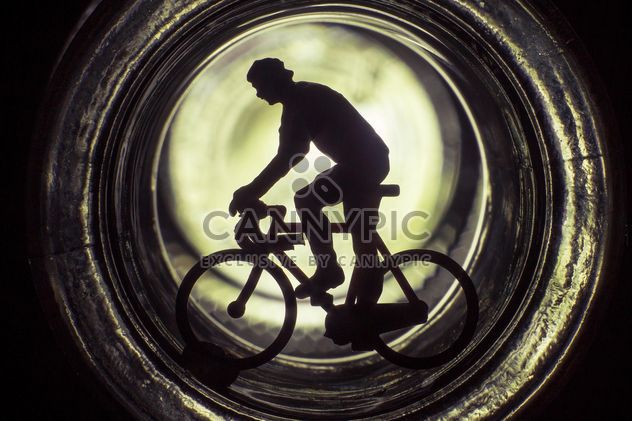 Bicycle toy silhouette - image gratuit #183981 