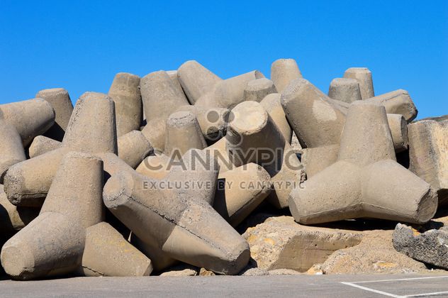 Concrete breakwaters, island of Crete - image #186241 gratis