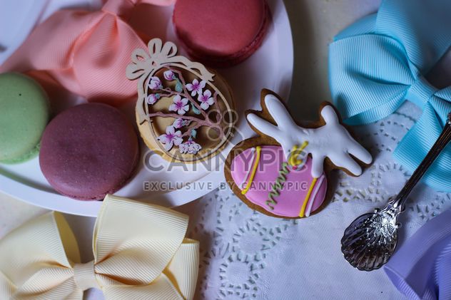 Cookies decorated with ribbons - image gratuit #187551 