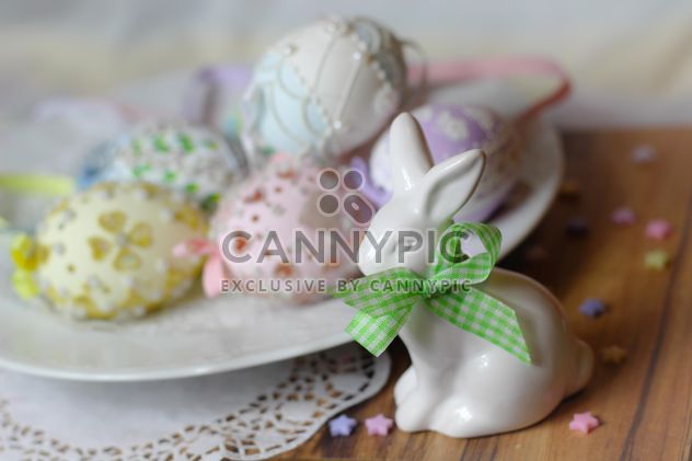 Easter cookies and decorative eggs - image gratuit #187561 