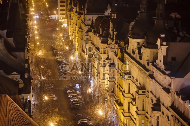 view of the street at night - бесплатный image #198651