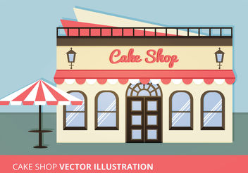 Cake Shop Vector Illustration - Free vector #199161
