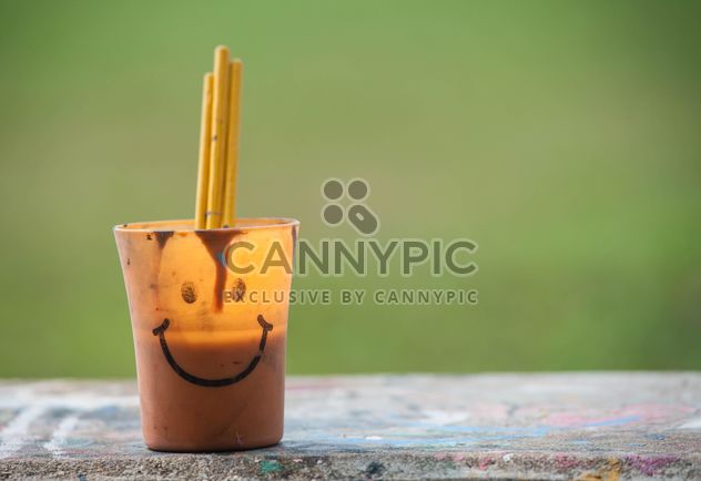 Paint brushes in cup - Free image #200161