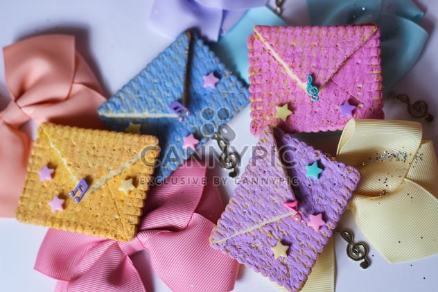 Cookies With A colorful Bows - Free image #201011