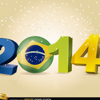 2014 Soccer World Cup Vector - Free vector #202271