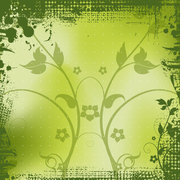 Halftone Green Spring Vector Background - бесплатный vector #202341