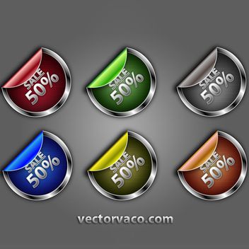 Free Vector Badges Pack - vector gratuit #202631 
