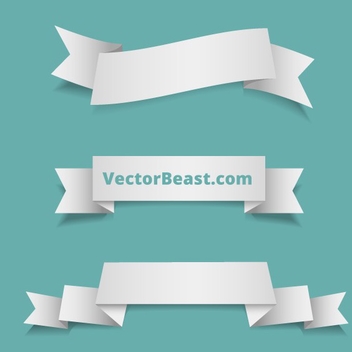 Vector Ribbons By VectorBeast - vector gratuit #202721 