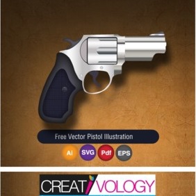 Free Vector Pistol Illustration - vector #203241 gratis