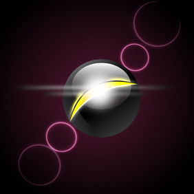 Black Vector Sphere - vector gratuit #204401 