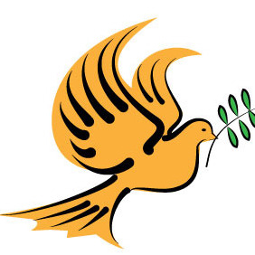 Dove With Olive Branch - vector #204451 gratis