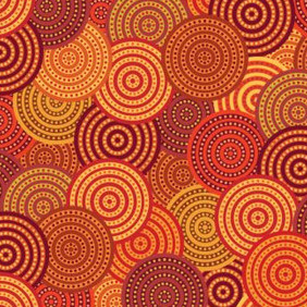 Orange Circle Pattern - vector #206251 gratis
