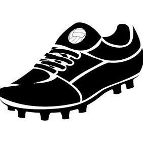 Football Shoe Vector - бесплатный vector #206401