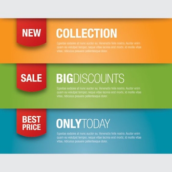 Promotion Banners - Free vector #207181