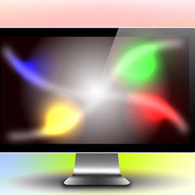 Free Vector LCD Monitor - vector gratuit #207521 