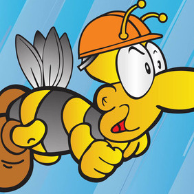 Bee Cartoon - vector #207771 gratis
