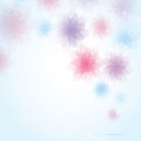 Blurred Floral Background - vector gratuit #207811 