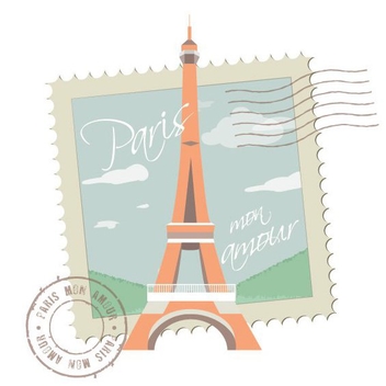 Paris Mon Amour - vector gratuit #208181 