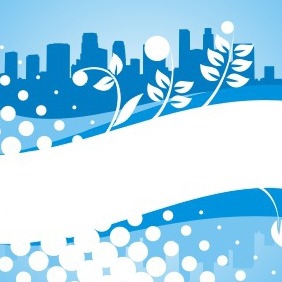 Blue City Background - vector #209131 gratis