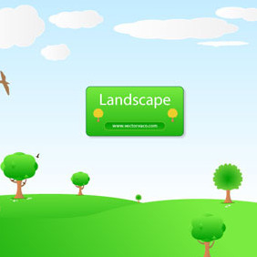 Landscape Background Illustration By Vectorvaco.com - vector gratuit #209351 