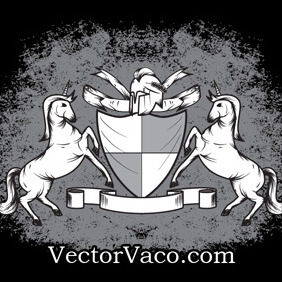 Sketchy Heraldry Vector - vector gratuit #209401 