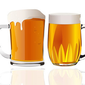 Pints Of Beer - Kostenloses vector #210161
