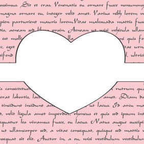 Valentines Day Heart Card - vector #210561 gratis