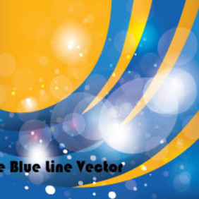 The Blue Line In Orange Background - Kostenloses vector #210581