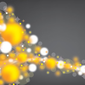 Yellow And White Bubbles Background - vector gratuit #211301 