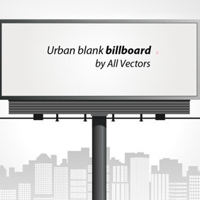 Blank Billboard - vector gratuit #211771 