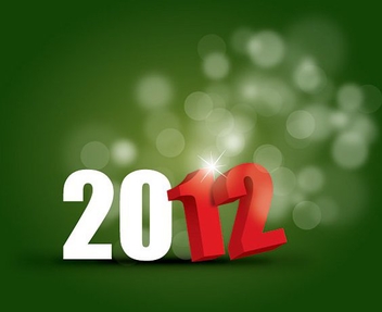 New Year 2012 - vector gratuit #212091 
