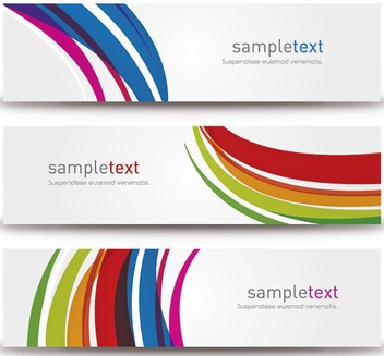 Abstract Modern Banners - Kostenloses vector #212751