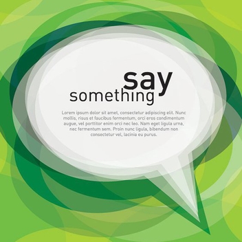 Say Something - Free vector #213311