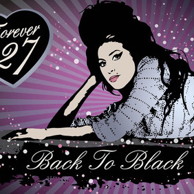 Amy Winehouse Vector Art - Kostenloses vector #213861